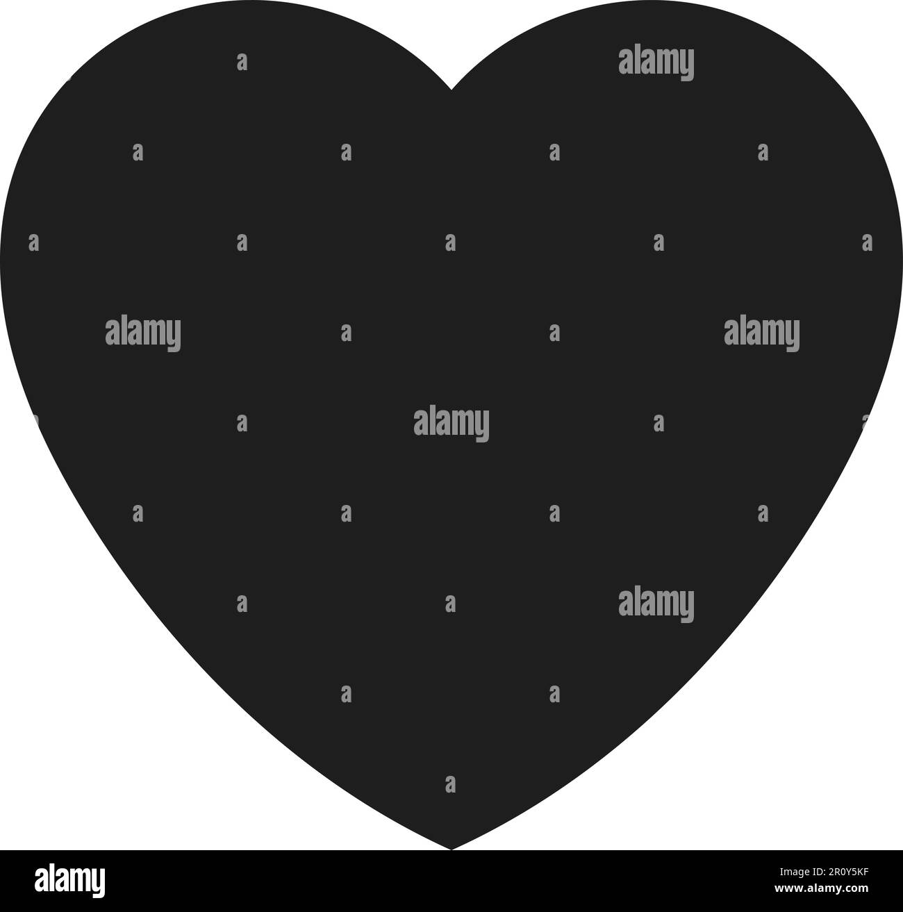 Immagine vettoriale con icona a cuore nero. Adatto per applicazioni mobili, applicazioni Web e supporti di stampa. Illustrazione Vettoriale