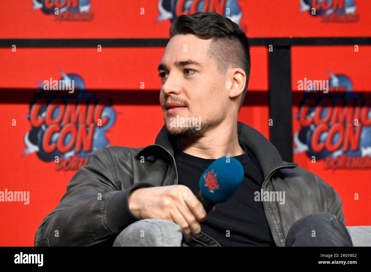 Alexander Dreymon auf der German Comic con edizione primaverile in der Messe Dortmund. Dortmund, 07.05.2023 Foto Stock