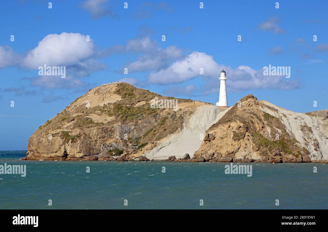 Faro di Castlepoint - Nuova Zelanda Foto Stock