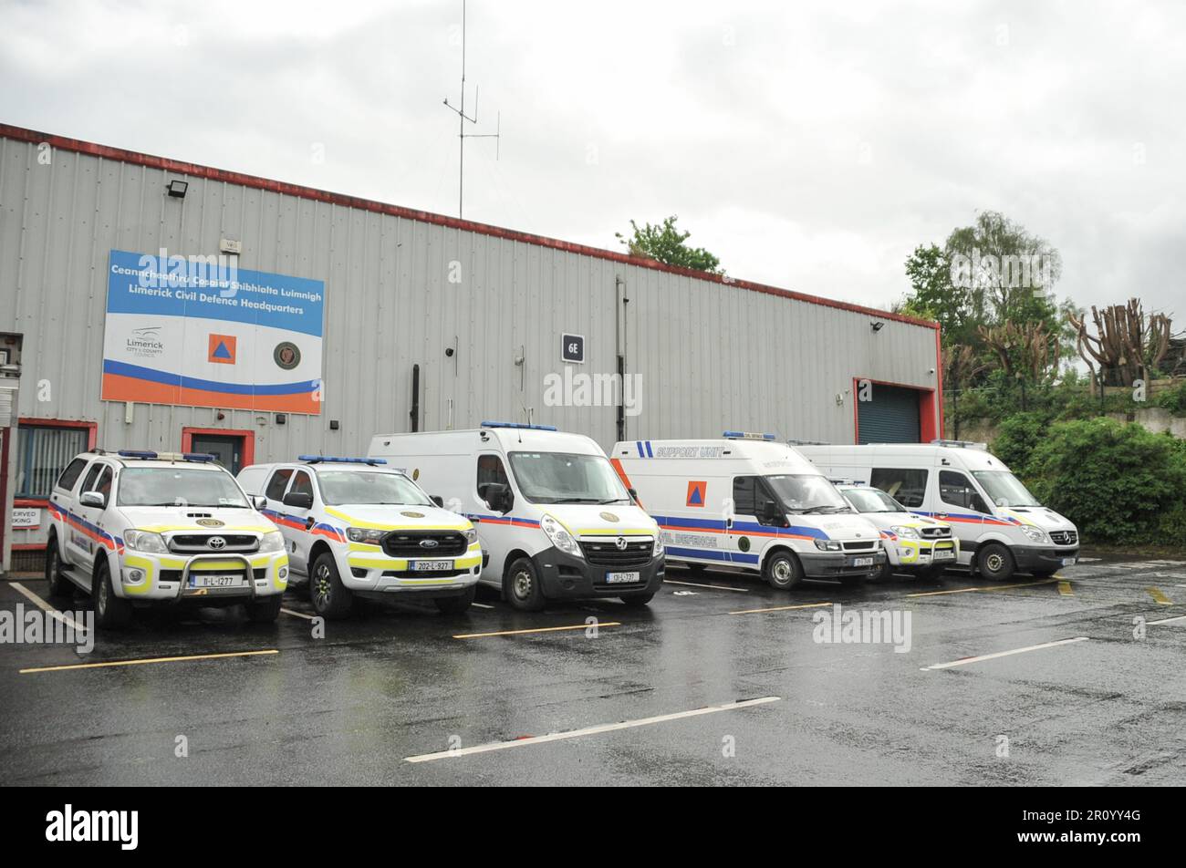 Limerick Civil Defense Headquarters Foto Stock