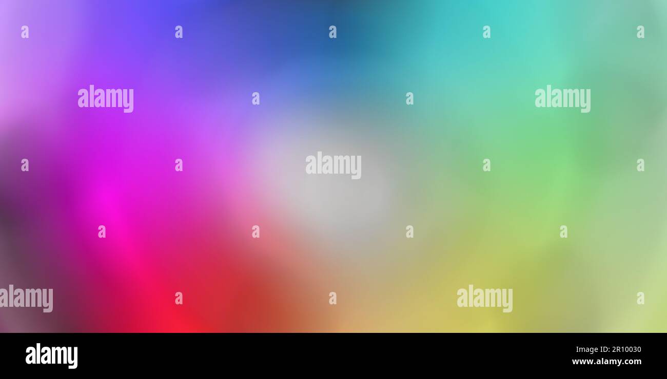 Rainbow Colors digital blur sullo sfondo panorama Foto Stock