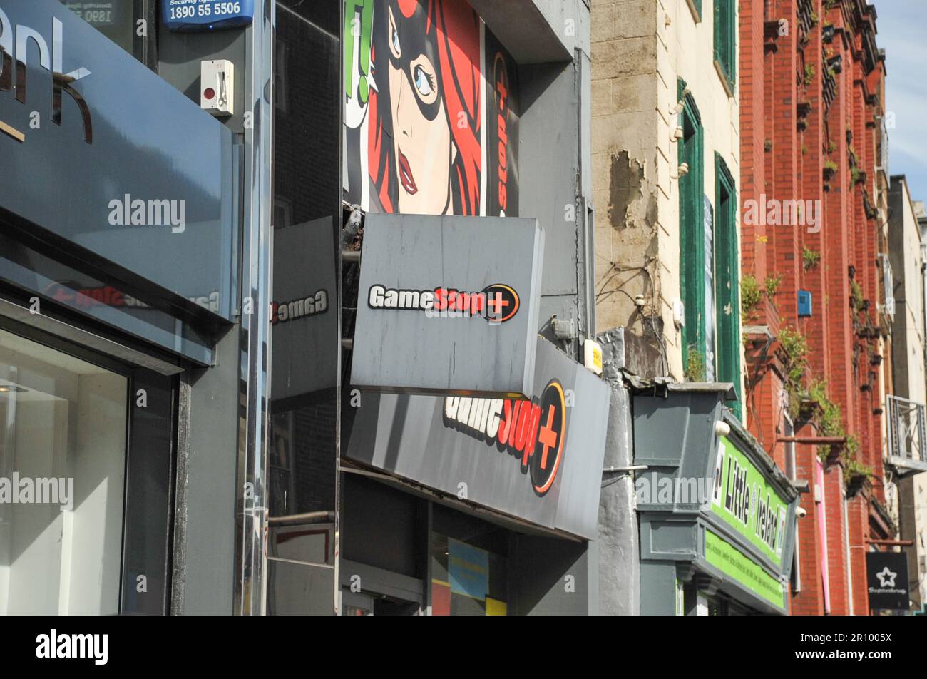 Limerick City, Irlanda. 9th maggio, 2023. Il rivenditore di videogiochi GameStop ha annunciato la chiusura di tutti i suoi negozi irlandesi. Credit: Karlis Dzjamko/ Alamy Live News Foto Stock