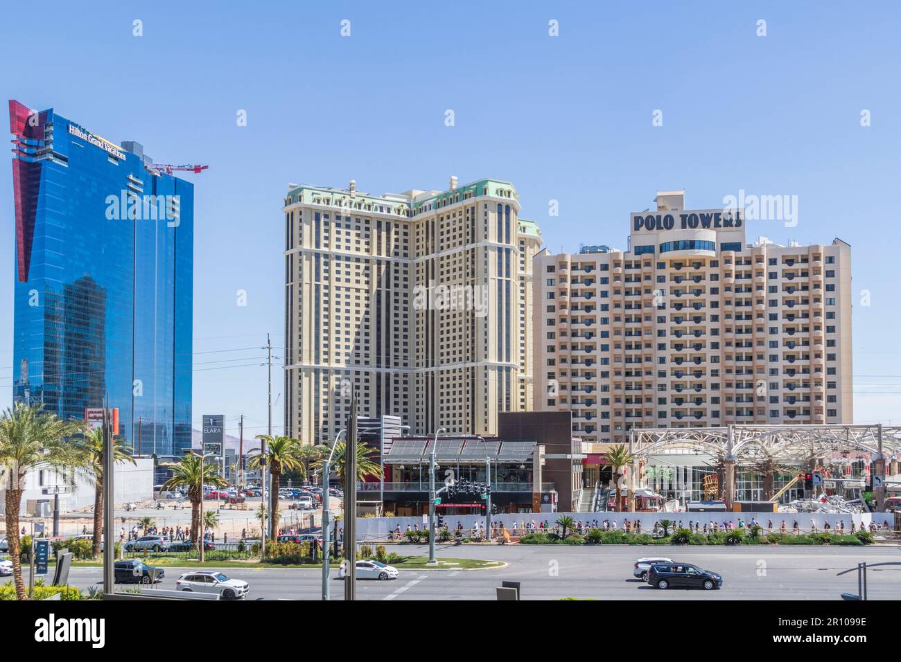 Hotel Hilton e Marriott Vacation Club Resort a Las Vegas, Nevada. Foto Stock