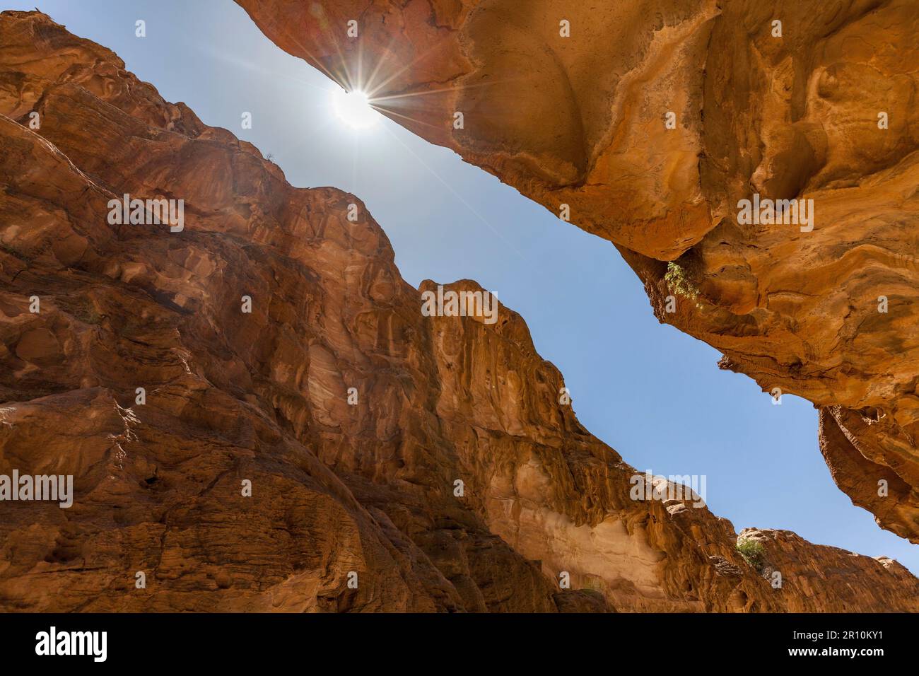 Siq al Barid – The Cold Canyon – Little Petra, Giordania Foto Stock