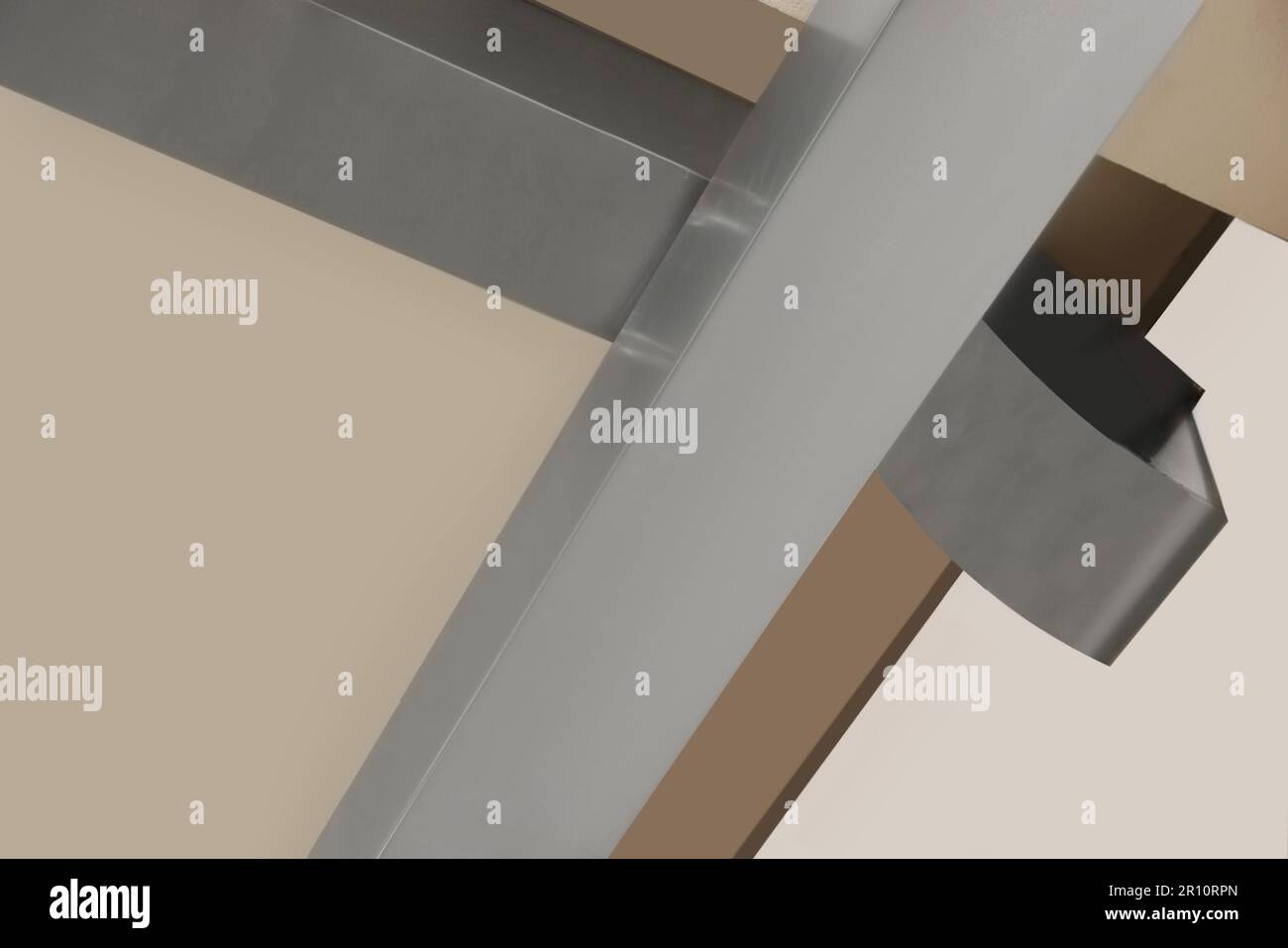 Soffitto con sistema di ventilazione interno, vista dal basso Foto Stock