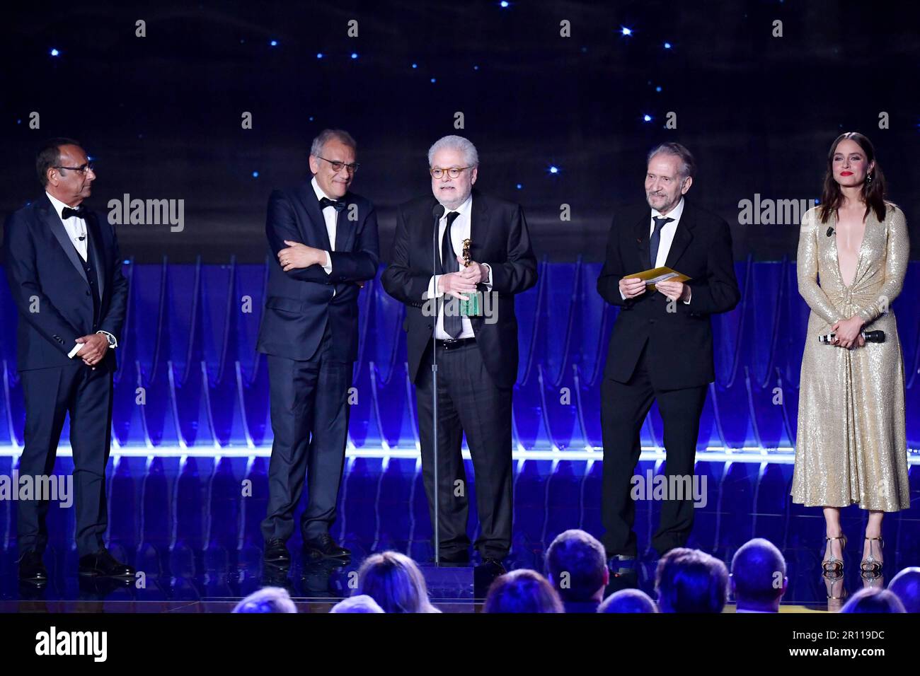 Roma, Italia. 10th maggio, 2023. Carlo conti, massimo Gaudioso, Roberto Andò, Ugo Chiti e Matilde Gioli Credit: Independent Photo Agency/Alamy Live News Foto Stock