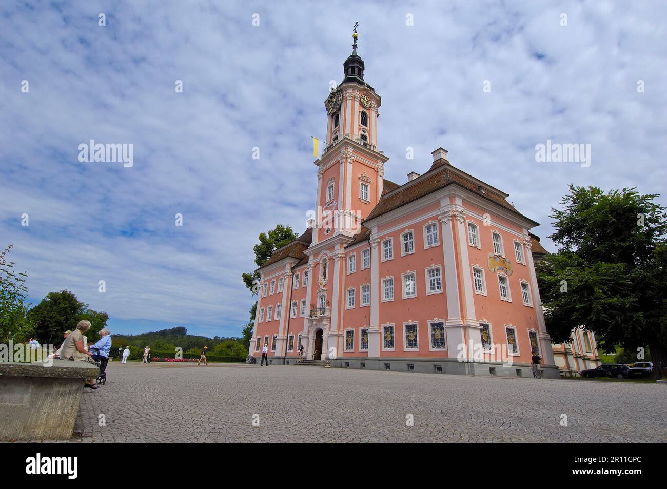 Birnau, Monastero Birnau, santuario di Birnau, pellegrinaggio mariano chiesa, Baden-Wuerttemberg, Germania, il lago di Costanza, Bodensee Foto Stock