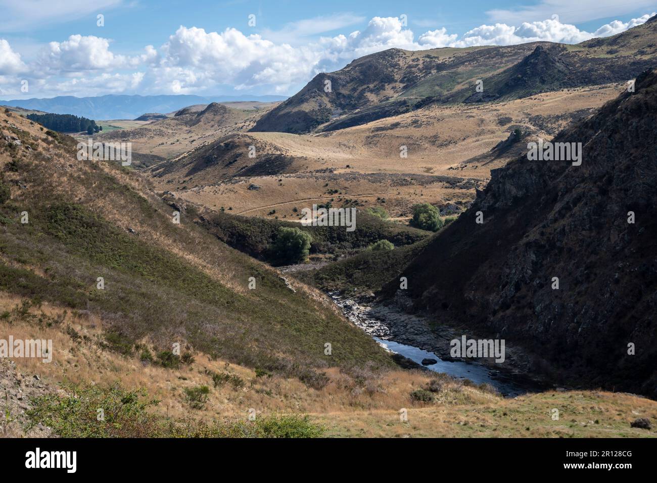 Gola del fiume Taieri, vicino a Hyde, Central Otago, South Island, Nuova Zelanda Foto Stock