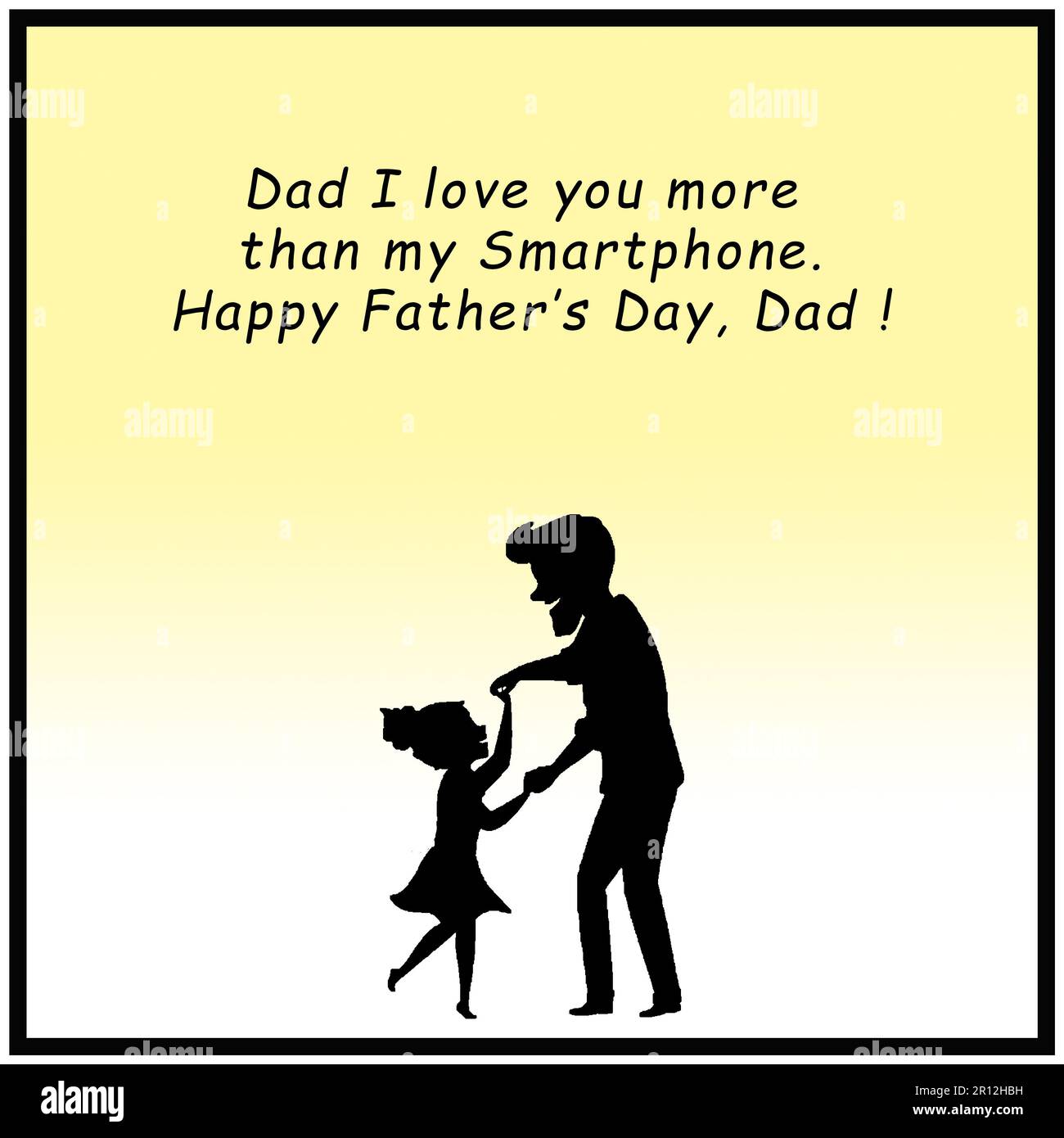 La Festa del Padre augura una varietà di messaggi 2023 Foto Stock