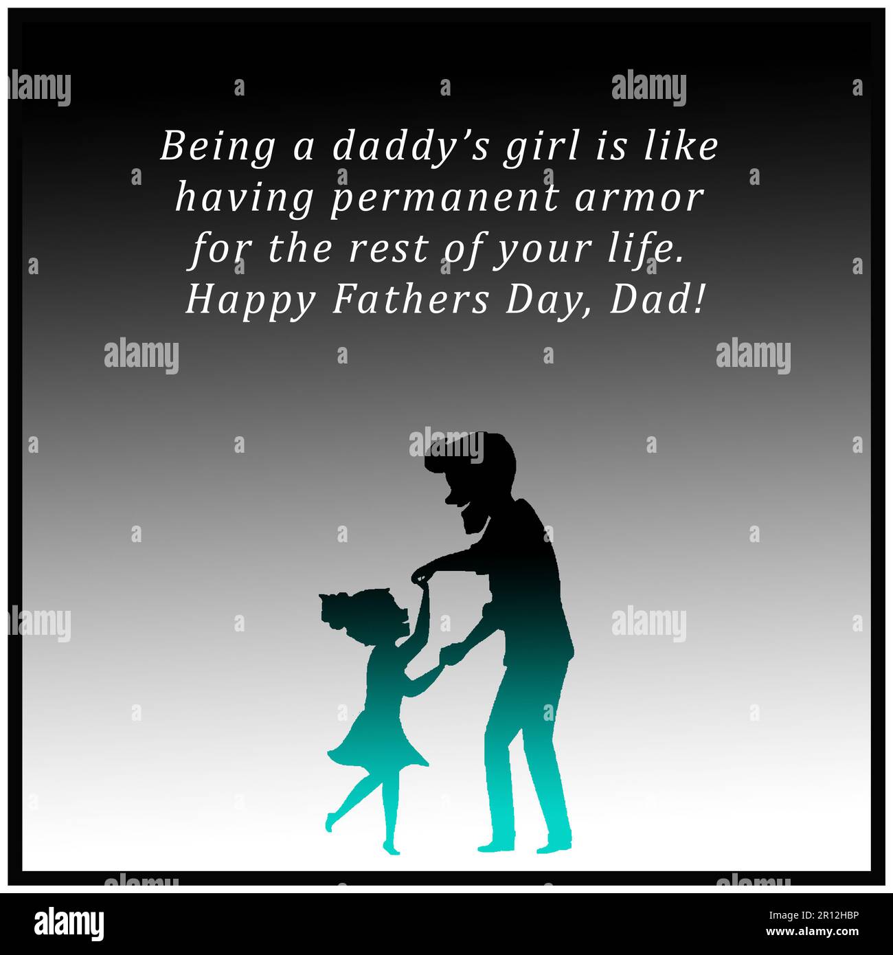 La Festa del Padre augura una varietà di messaggi 2023 Foto Stock