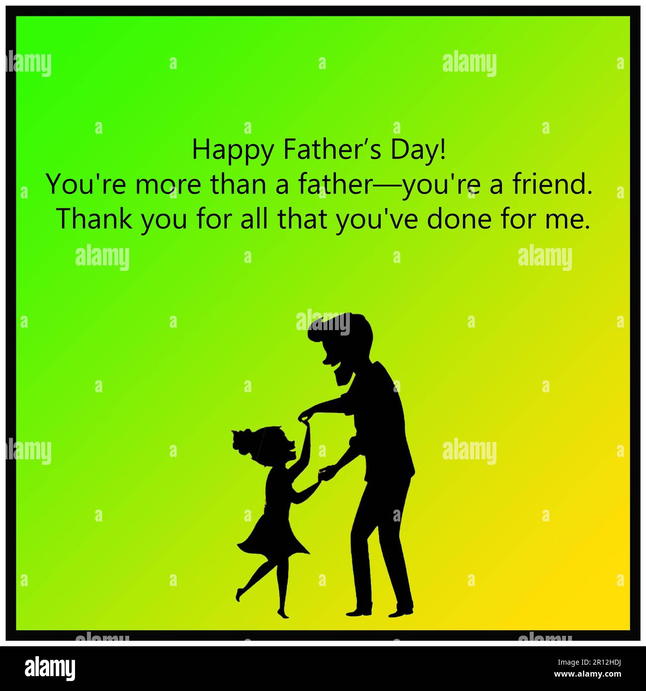 La Festa del Padre augura una varietà di messaggi 2023 Foto Stock