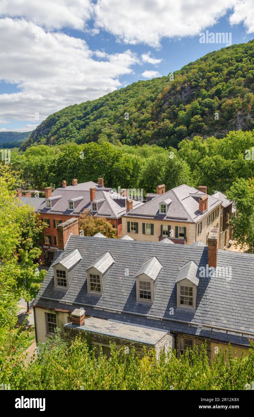 Splendida giornata al parco storico nazionale di Harpers Ferry Foto Stock