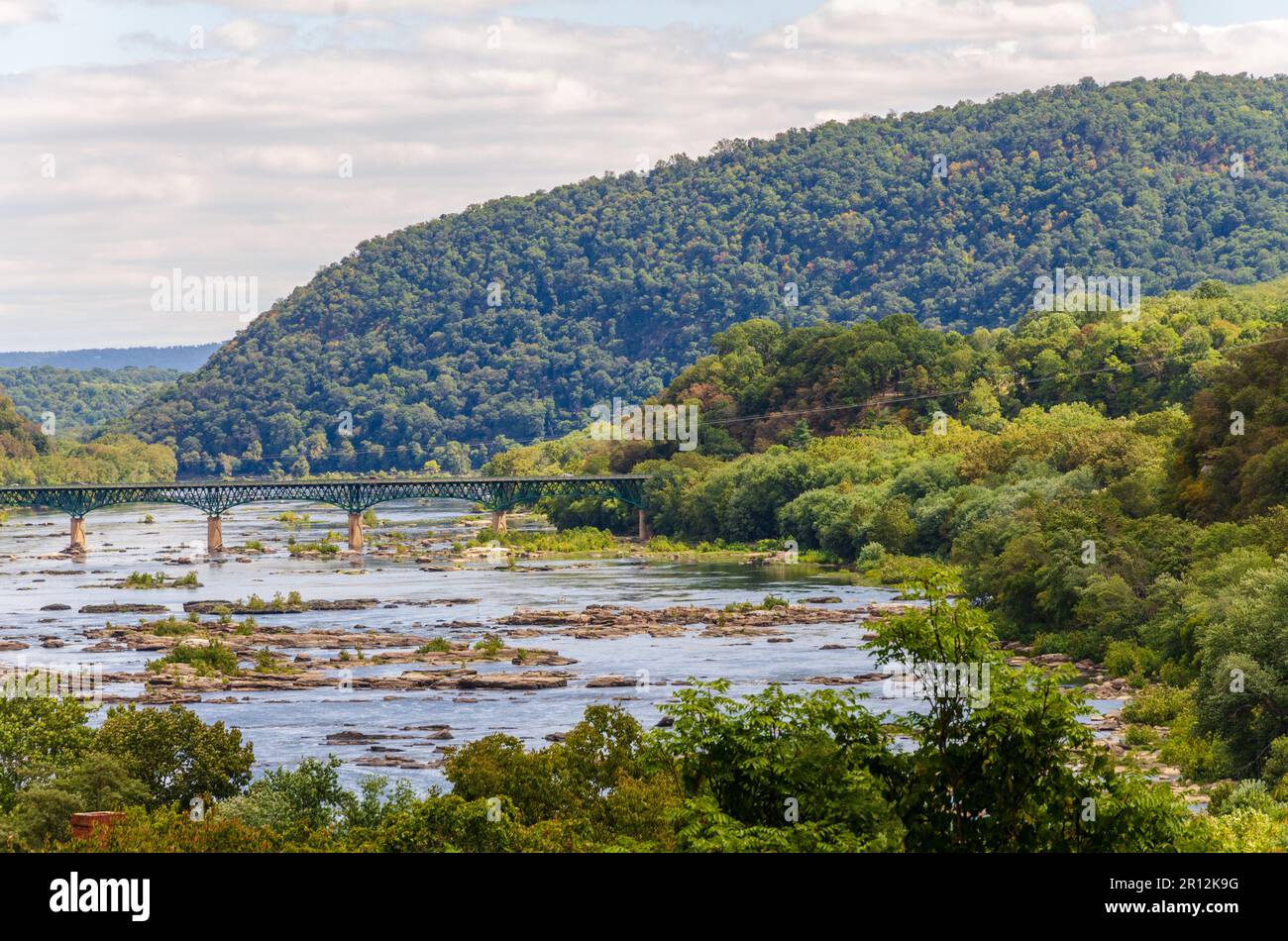 Splendida giornata al parco storico nazionale di Harpers Ferry Foto Stock