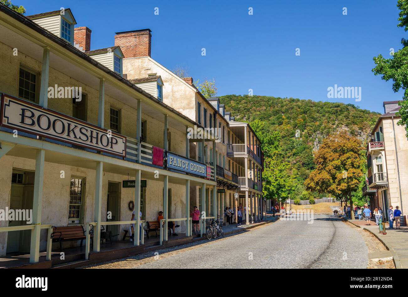 Splendida giornata al parco storico nazionale di Harpers Ferry Foto Stock