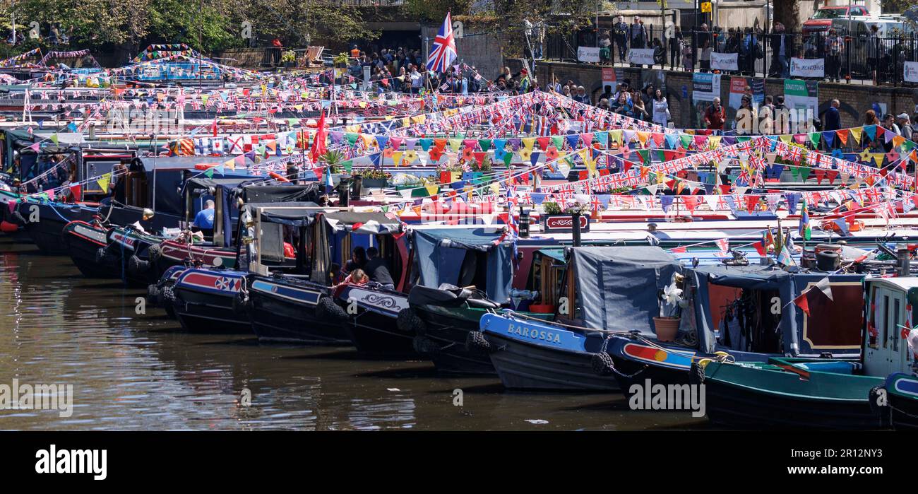 L'IWA Canalway Cavalcade si svolge a Londra per un evento di 40th anni, sabato 29th aprile, durante il fine settimana festivo della banca, celebrata Foto Stock