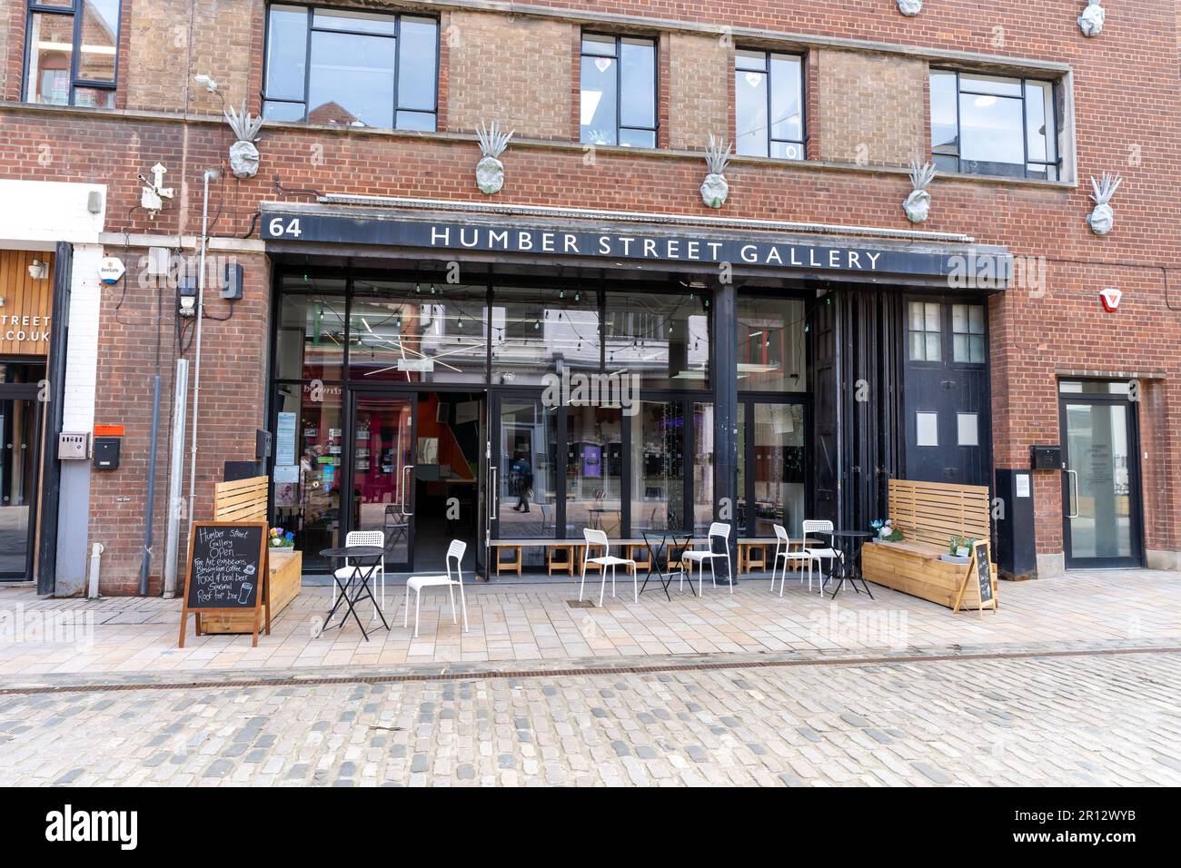 The Humber Street Gallery nella zona del mercato della frutta della città di Kingston upon Hull, Regno Unito. Foto Stock