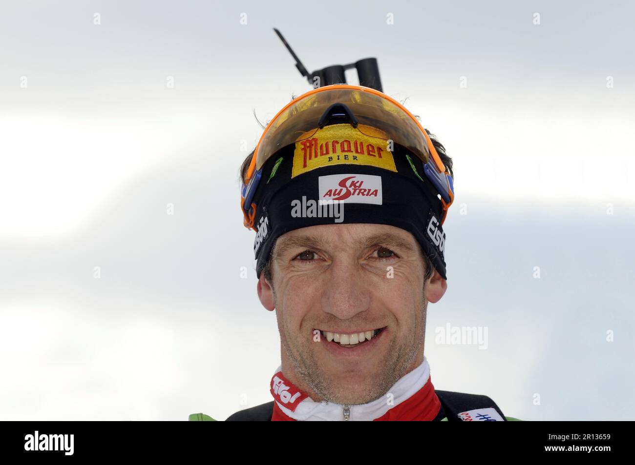 Christoph Sumann AUT, Biathlon Teilnehmer des Odlo WTC 2009 in der Arena auf Schalke. Foto Stock