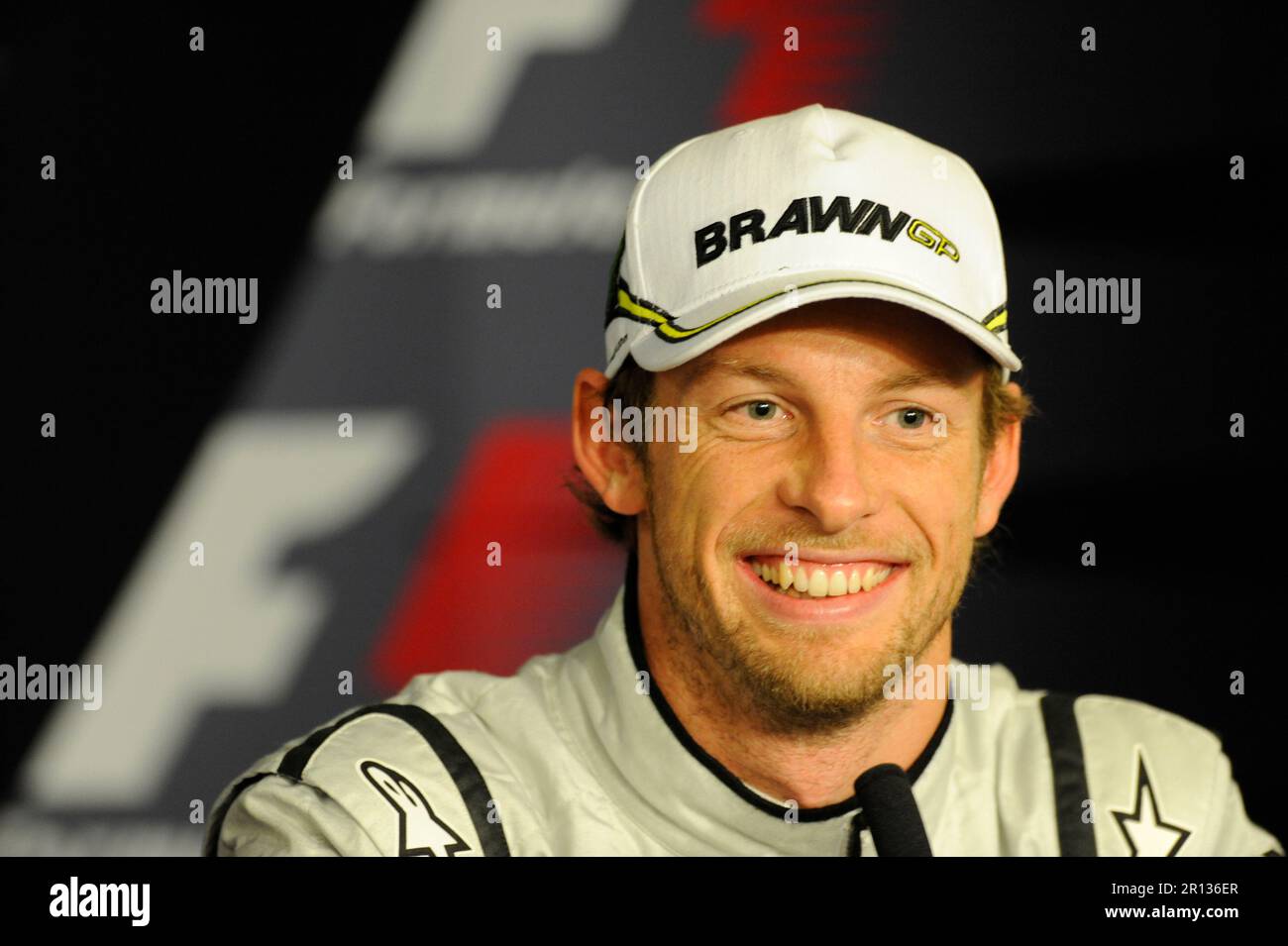Jenson Button, BRA Brawn GP Formula 1 Team Formel 1 Grand Prix auf dem Nürburgring 11,7.2009. Foto Stock