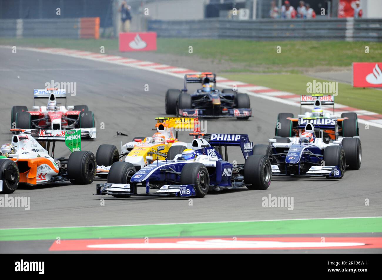 Nico Rosberg AT&T Williams Formel 1 Grand Prix von Deutschland auf dem Nürburgring 12,7.2009. Foto Stock