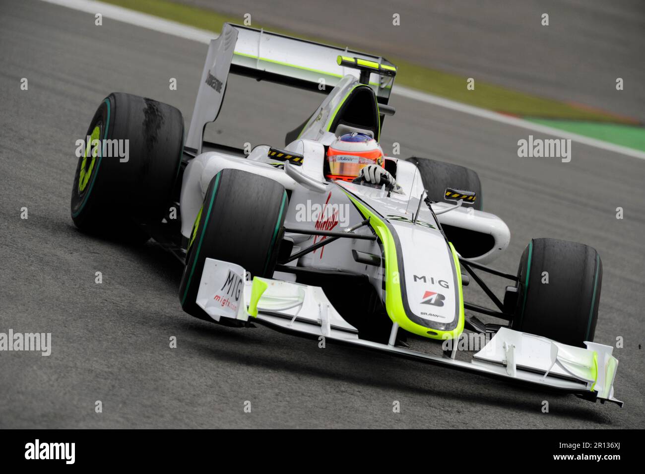 Rubens Barrichello Brawn GP Formula 1 Team Formel 1 Grand Prix von Deutschland auf dem Nürburgring 12,7.2009. Foto Stock