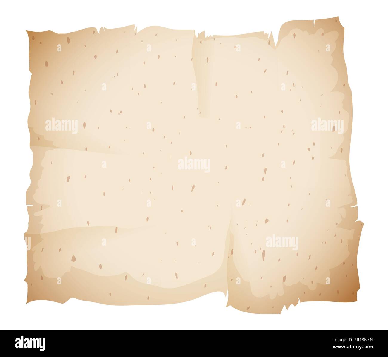Modello con carta pergamena stropicciata e invecchiata in effetto gradiente. Illustrazione Vettoriale