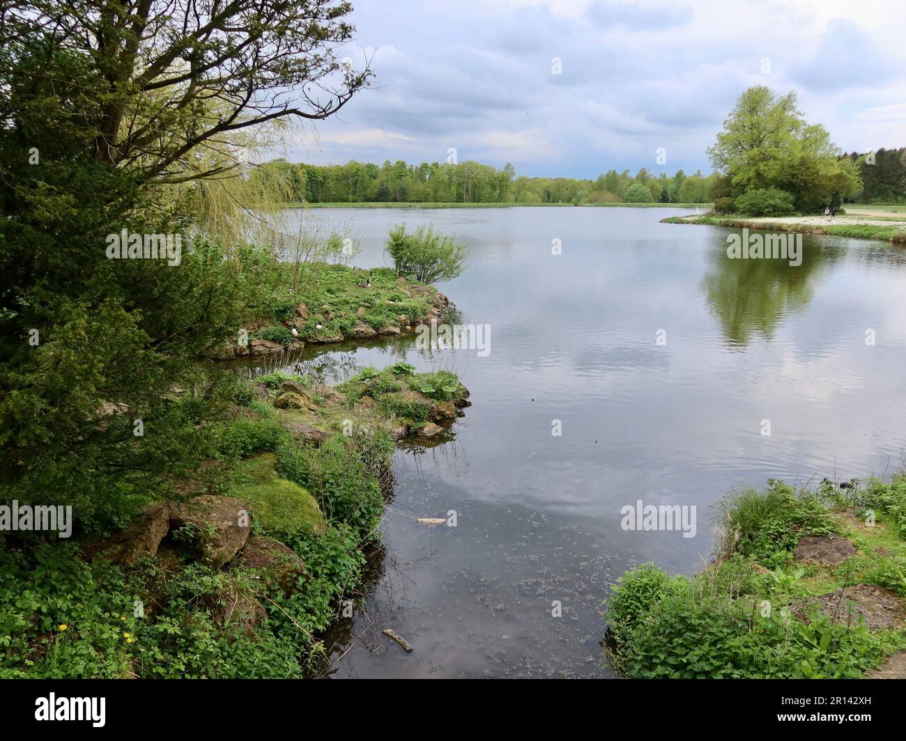 Hardwick Hall Country Park, Sedgefield, Co Durham, Regno Unito - 11 Maggio 2023 : luminoso pomeriggio primaverile nel parco. Foto Stock