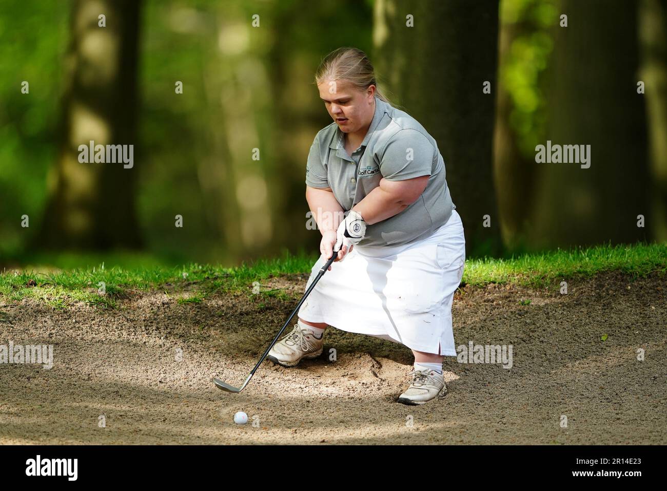 Ellie si apre sul green 16th durante il secondo giorno del G4D Open al Woburn Golf Club, Milton Keynes. Data immagine: Giovedì 11 maggio 2023. Foto Stock