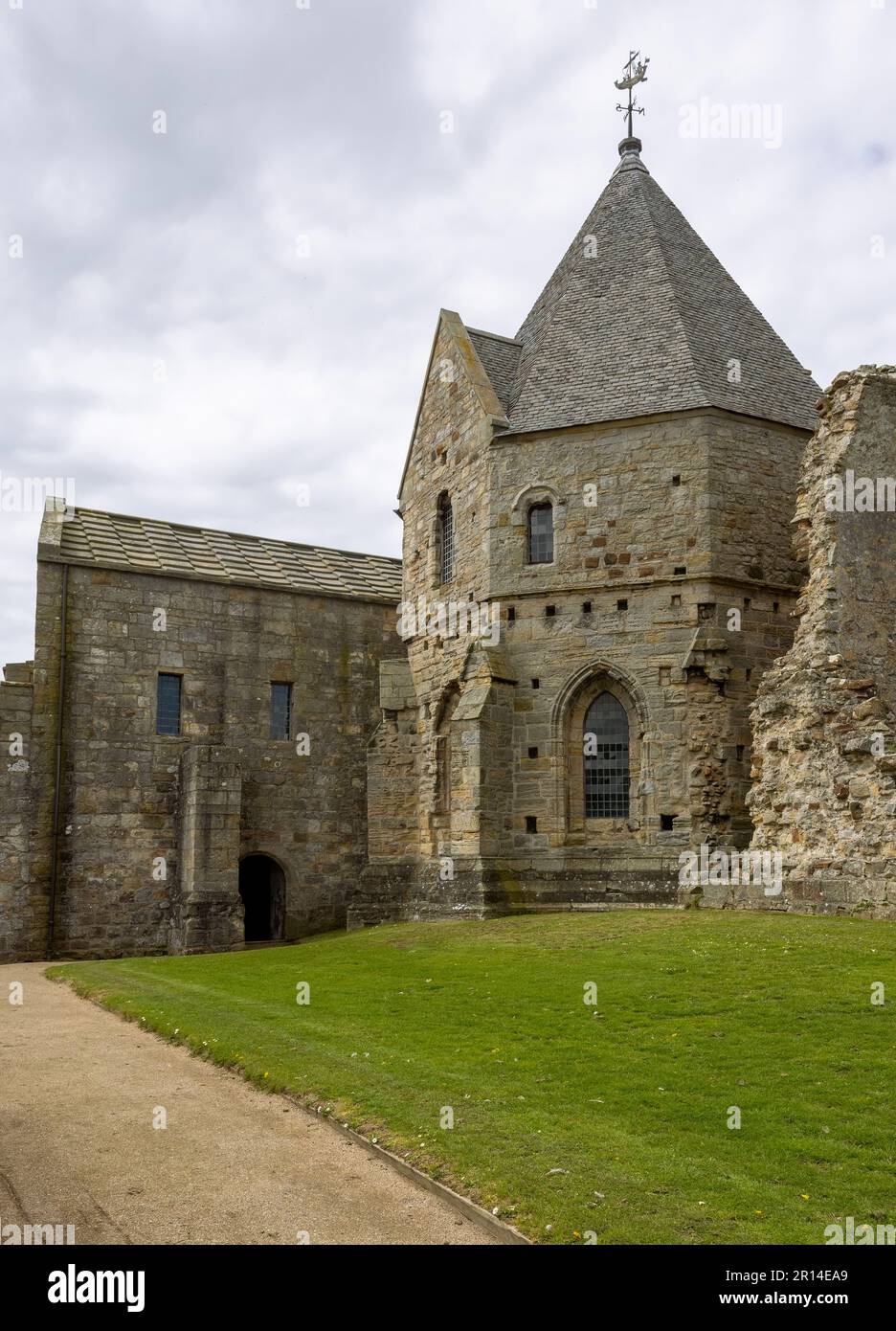 La Cappella del Chiostro fa parte dell'Abbazia di Inchcolm sull'Isola di Inchcolm, Scozia, Regno Unito Foto Stock