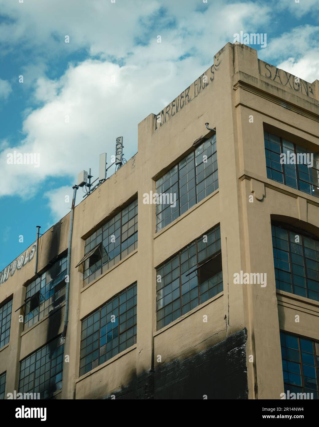 Vecchio edificio a Williamsburg, Brooklyn, New York Foto Stock