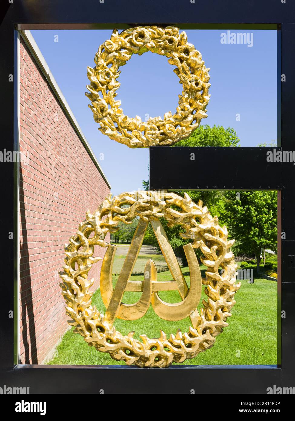 Chiesa senza tetto progettato da Philip Johnson Foto Stock