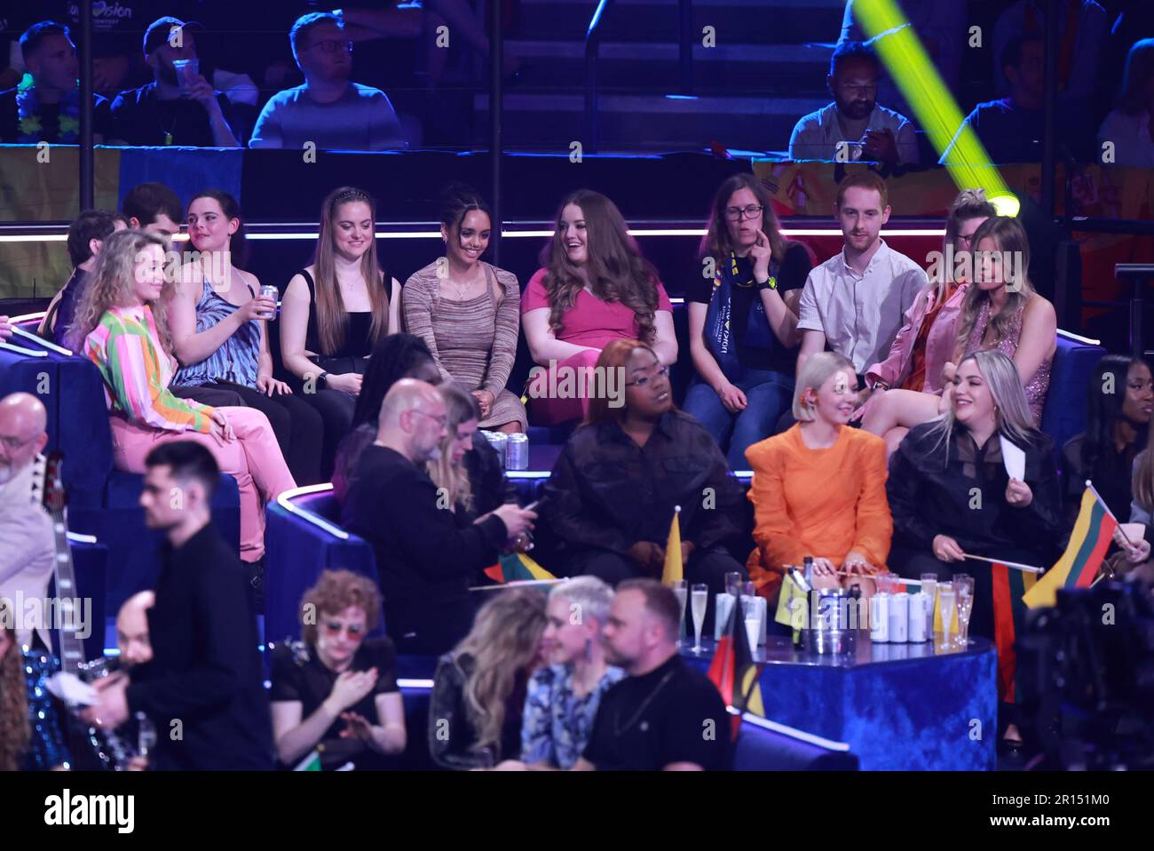 Zagabria, Croazia. 07th Apr, 2023. Atmosfera durante la semi-finale Eurovision 2023 2 alla Liverpool Arena di Liverpool, Inghilterra, il 11 maggio 2023. Foto: Sanjin Strukic/PIXSELL Credit: Pixsell/Alamy Live News Foto Stock