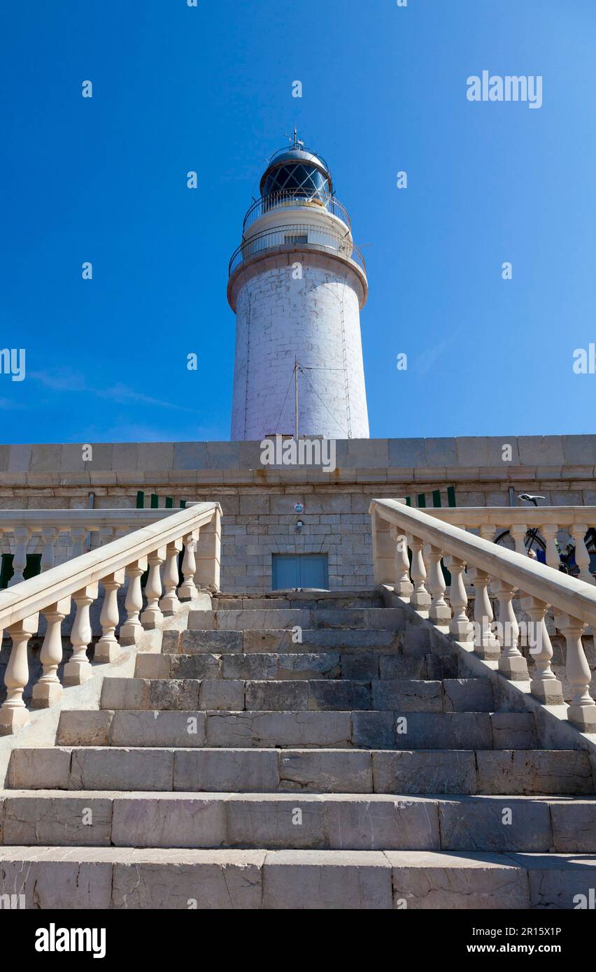 Faro a Capo Formentor Foto Stock