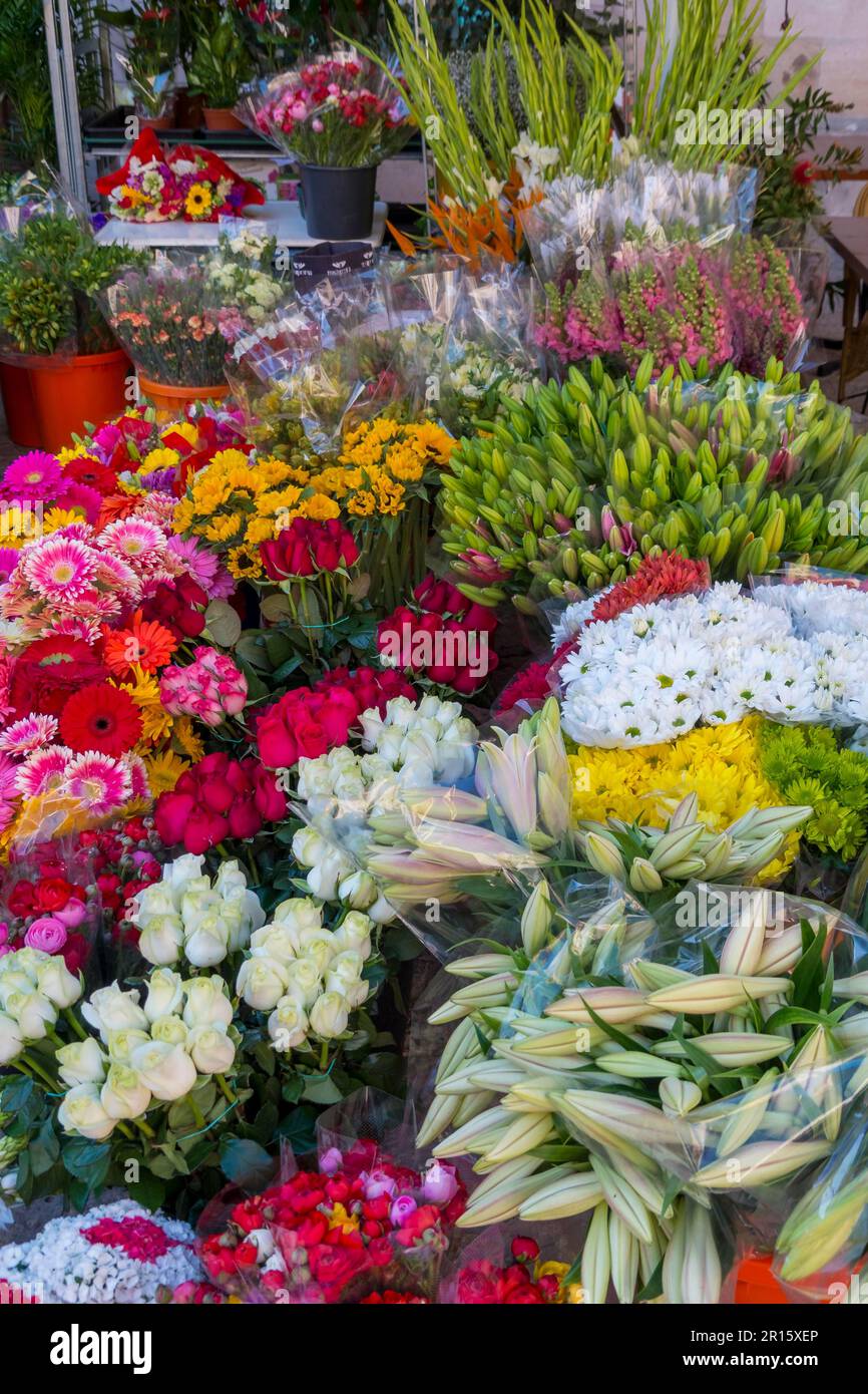 Mercato dei fiori, Maiorca Foto Stock