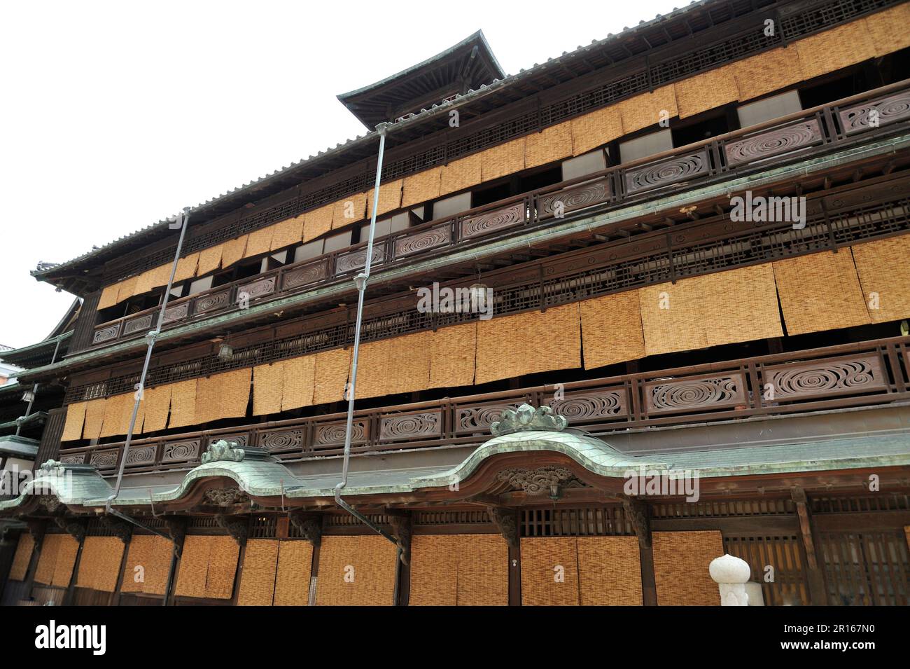Sala principale delle sorgenti termali di Dogo Foto Stock