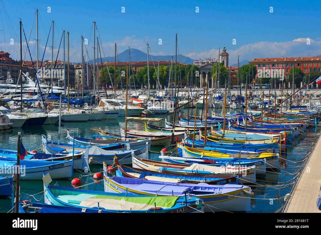 Port Lympia, Quartier du Port, Centro storico, Nizza, Costa Azzurra, Alpes-Maritimes, Provence-Alpes-Cote d'Azur, Francia Foto Stock