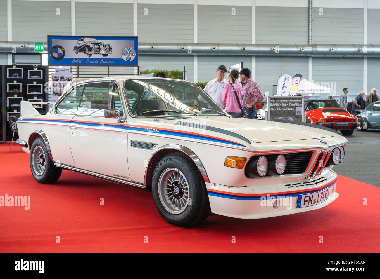 Tipo BMW 3,0 CSL, denominazione di fabbrica E9, anno di costruzione 1968-1975, Klassikwelt Bodensee 2023, Friedrichshafen, Bodenseekreis Foto Stock