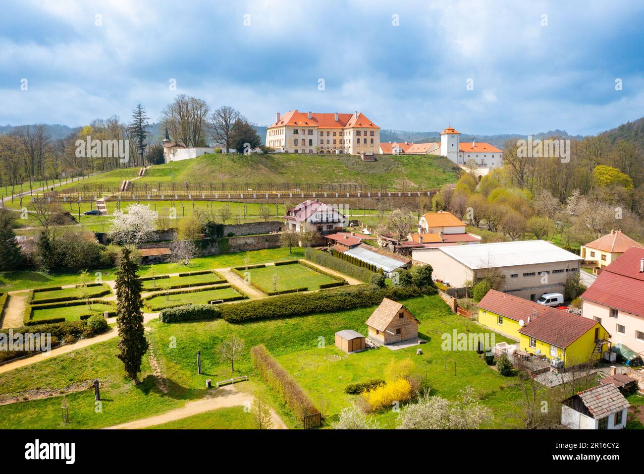 Zámek Kunštát, Jihomoravský kraj, Morava, Ceska republika / castello Kunstat, Moravia meridionale, Repubblica Ceca Foto Stock