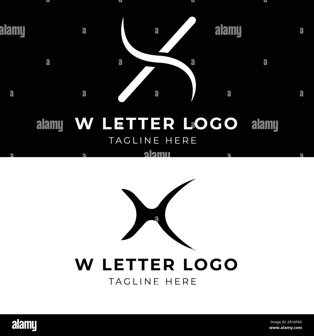 Alfabeto moderno logo lettera design Illustrazione Vettoriale