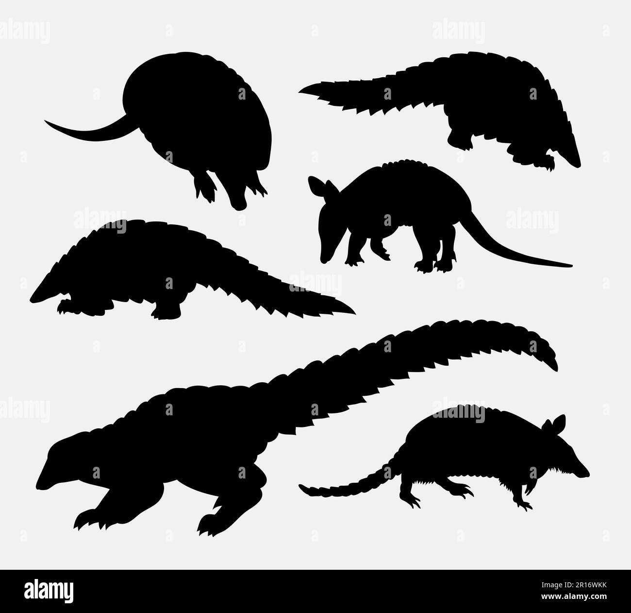 silhouette di un animale anteater. Buon uso per simbolo, logo, icona web, mascotte, avatar, segno, o qualsiasi disegno che desiderate. Illustrazione Vettoriale