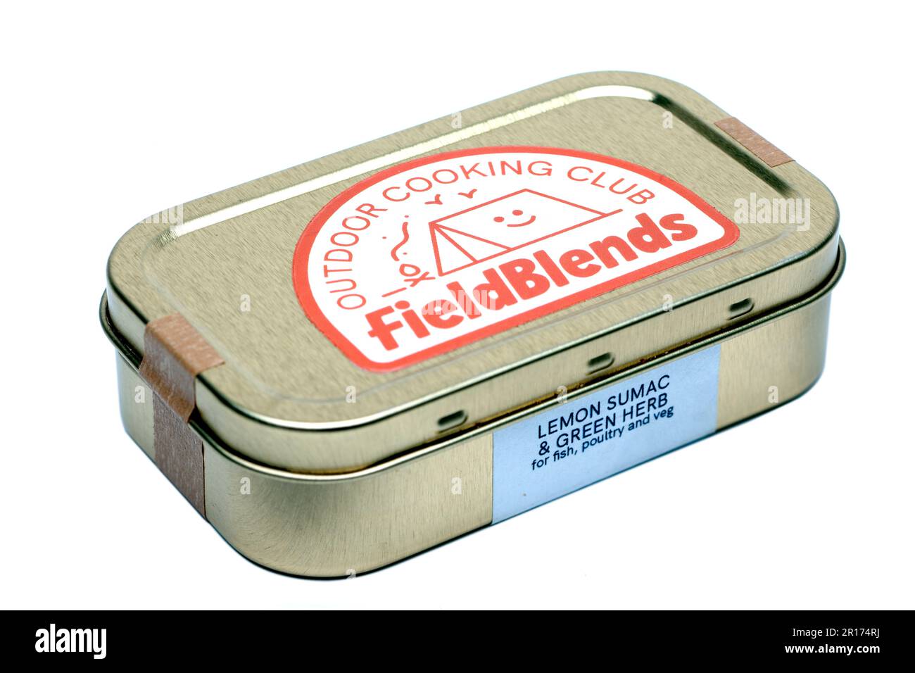 Fieldblends club di cucina all'aperto mescolato a mano LIMONE, SUMAC e ERBE VERDI Foto Stock