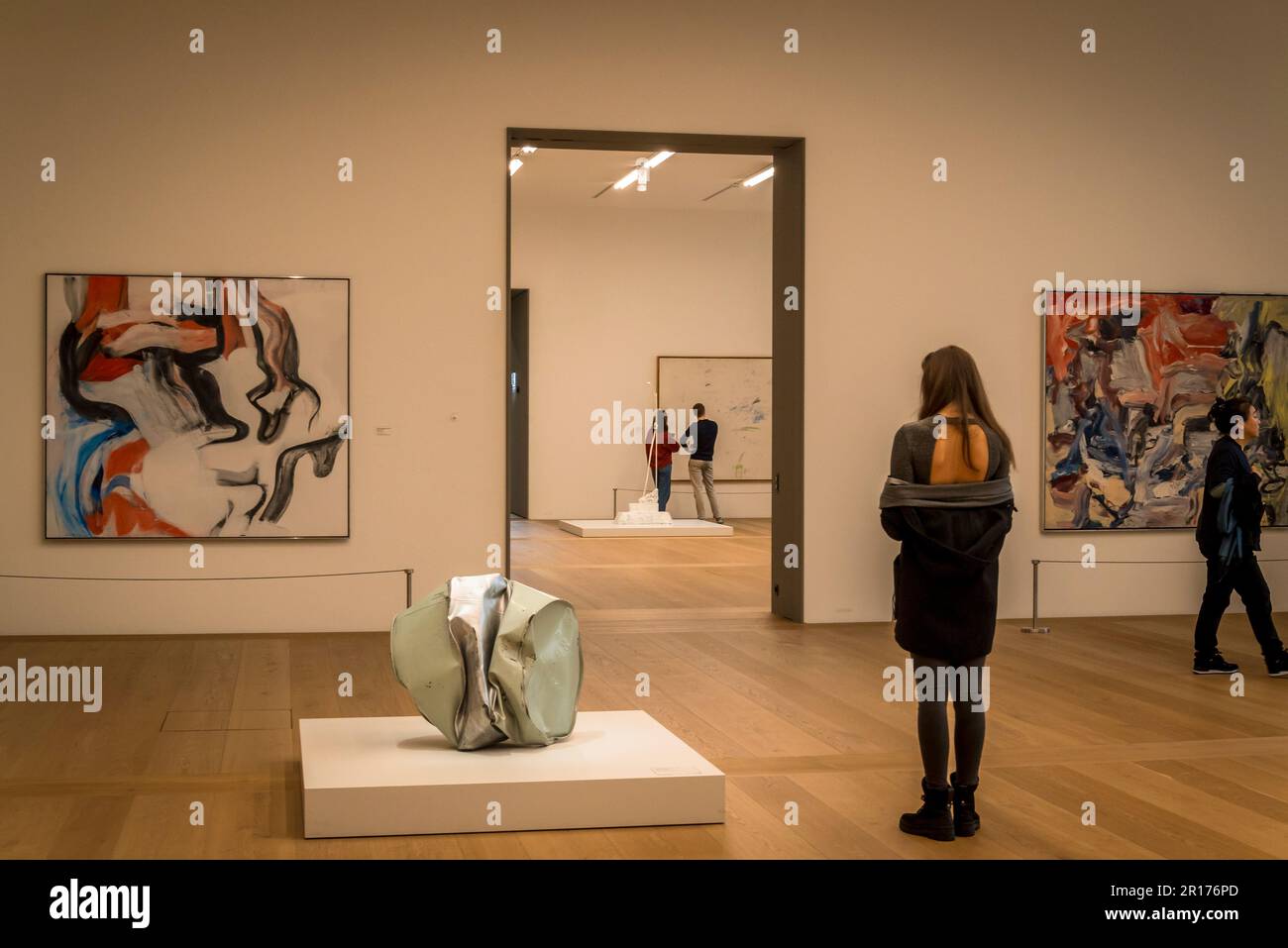 Pittura e scultura contemporanea nella Kunsthaus, Museo d'Arte, nuovo edificio, Zurigo, Svizzera Foto Stock