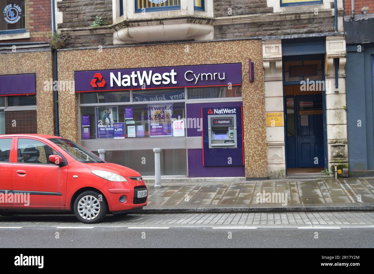 Filiale di NatWest Bank a Port Talbot, Galles, Regno Unito. 10 maggio 2023 Foto Stock