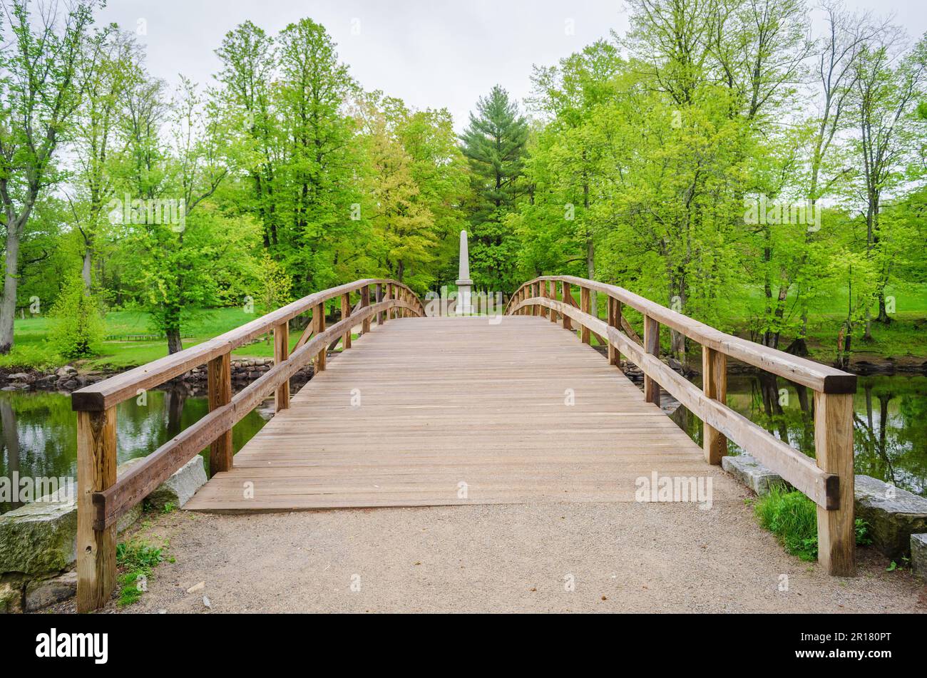 Parco storico nazionale di Minute Man in Massachusetts Foto Stock