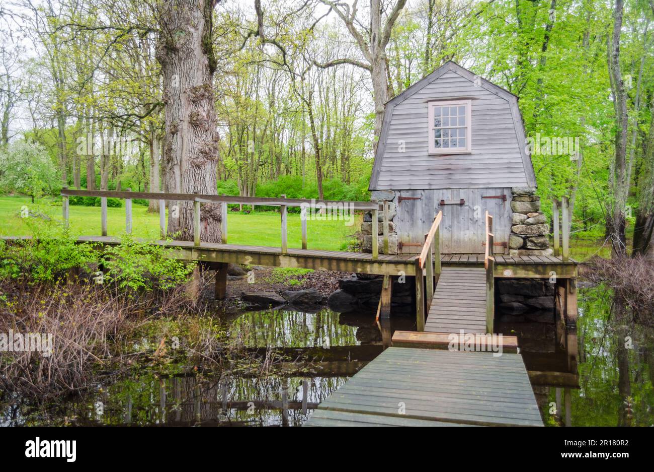 Parco storico nazionale di Minute Man in Massachusetts Foto Stock