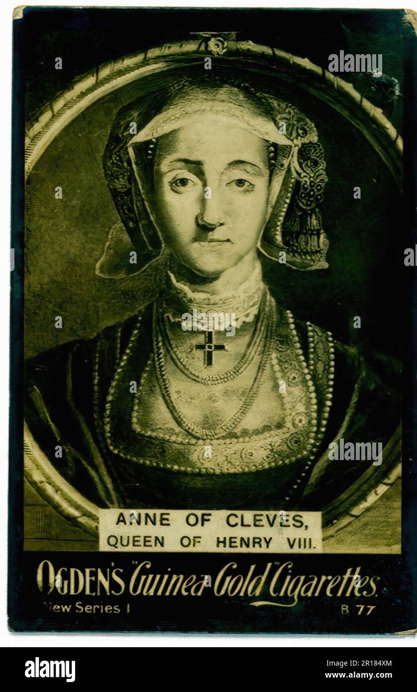 Anna di Cleves - Cigarette Vintage Card 01 Foto Stock