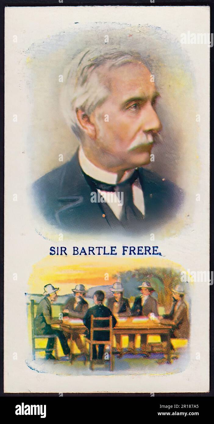 Sir Bartle Frere - Cigarette Vintage Card Foto Stock