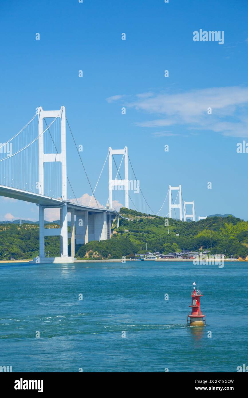 Shimanami Kaido Kurushima Strait Bridge Foto Stock