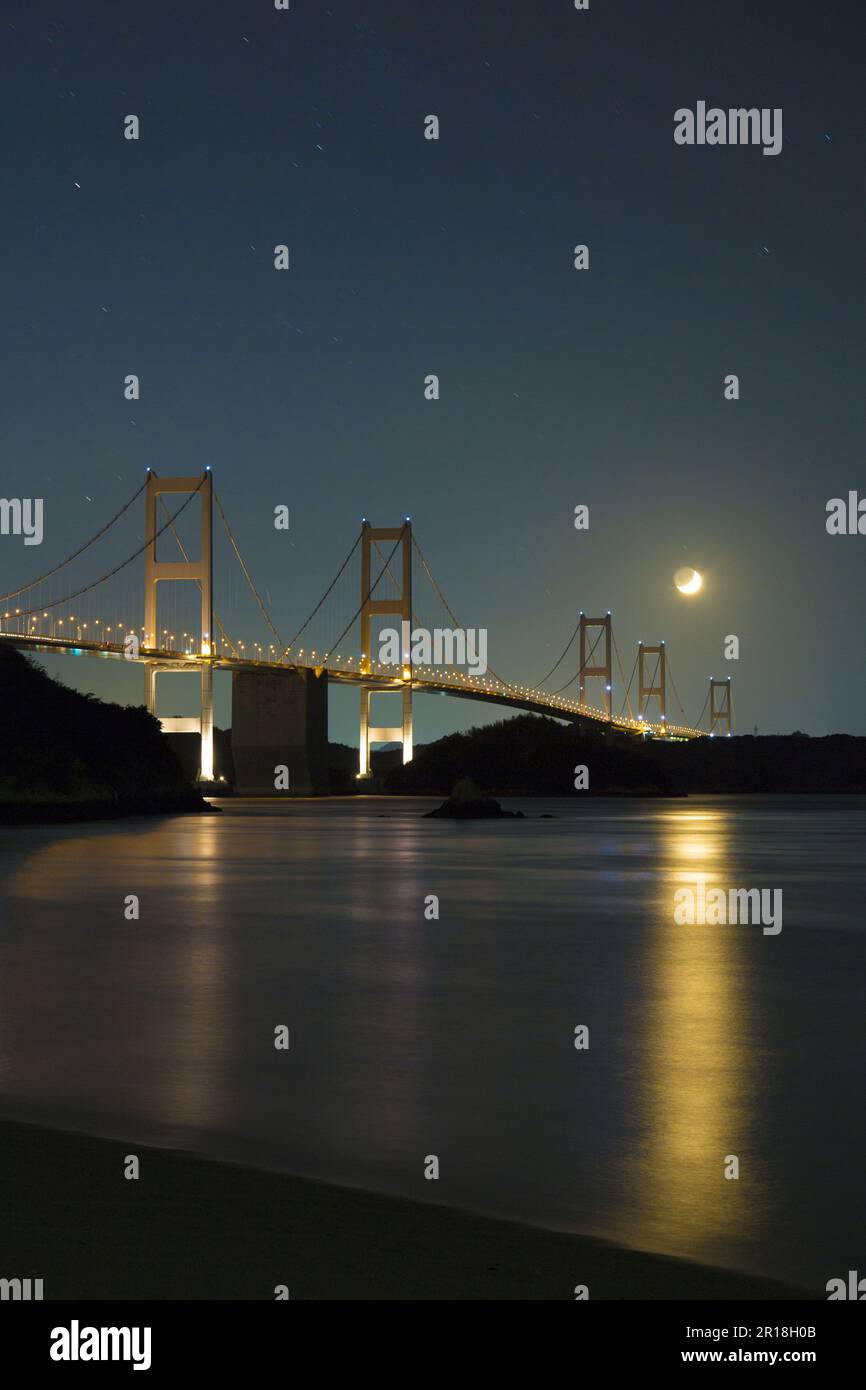 Kurushima Strait Ponte di Shimanami Kaido Foto Stock