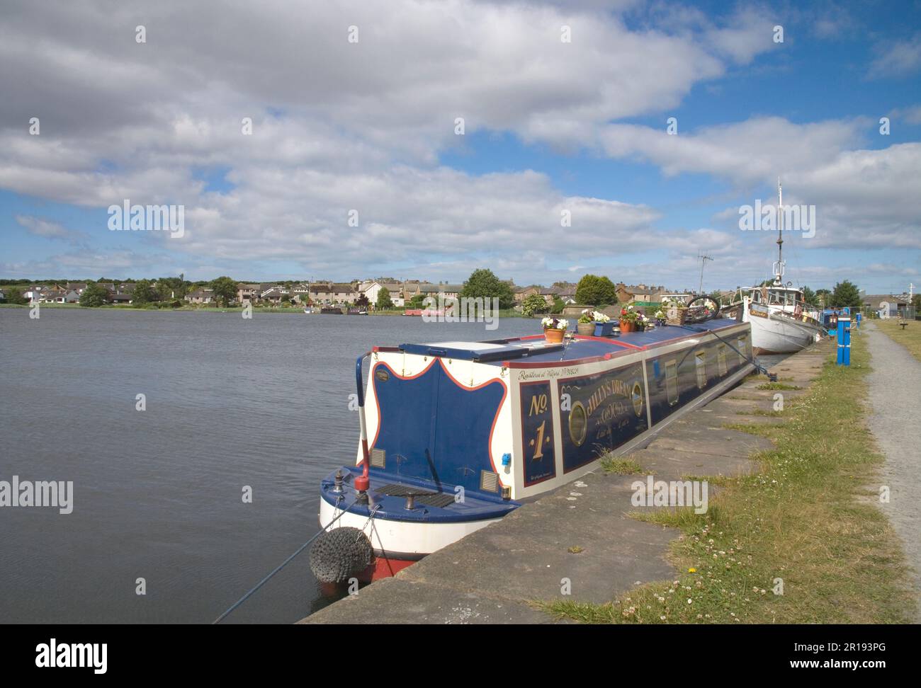 Barche ormeggiate a Glasson yacht bacino sulla costa del lancashire Foto Stock