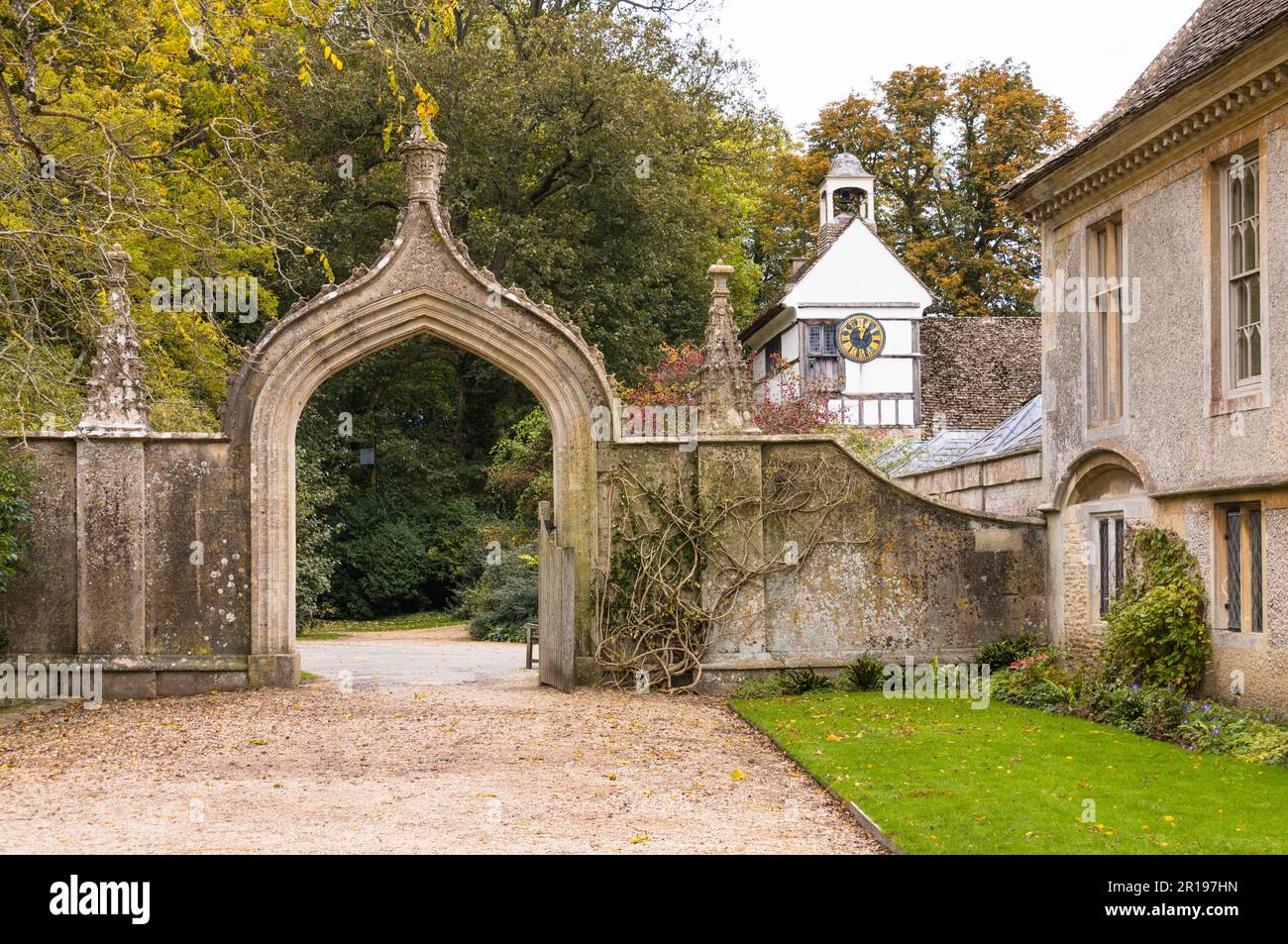 Lacock Abbey, Lacock, Wiltshire, Inghilterra Foto Stock